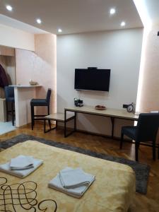 TV a/nebo společenská místnost v ubytování Apartman DoDoLu