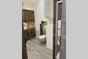 ヴズールにあるUrban Loftのトイレとシャワー付きのバスルーム
