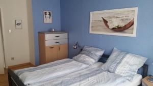 Postel nebo postele na pokoji v ubytování Ferienwohnung Jürgen Brill
