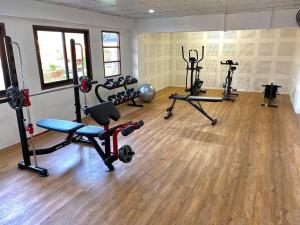 Fitness centrum a/nebo fitness zařízení v ubytování Diamond de pai