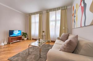 Televízia a/alebo spoločenská miestnosť v ubytovaní Residence Masna