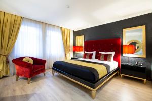 Postel nebo postele na pokoji v ubytování Veneza Hotel