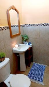 Koupelna v ubytování Casa Amarilla