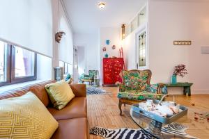 Posezení v ubytování Singular loft en los pinares de Covaleda, Soria