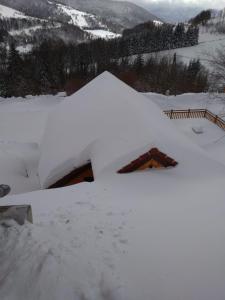 Refuges des Hauts v zimě