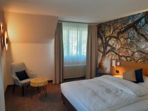 Voodi või voodid majutusasutuse Hotel Urs und Viktor toas
