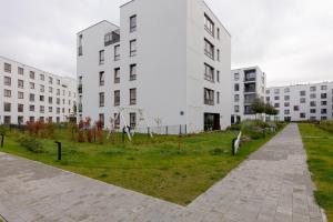Vonkajšia záhrada v ubytovaní Royal Wilanów Stylish Apartment