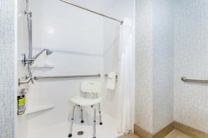 a bathroom with a white stool in a shower at Holiday Inn Express & Suites Niceville - Eglin Area, an IHG Hotel in Niceville