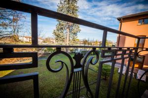 a view from the balcony of a house at Hotel Dall'Ongaro in Ghirano