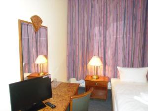 TV a/nebo společenská místnost v ubytování Hotel Amadeus Central + 37 fotografií