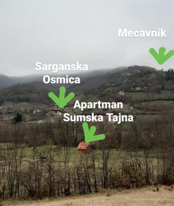 Paesaggio naturale nelle vicinanze dell'appartamento