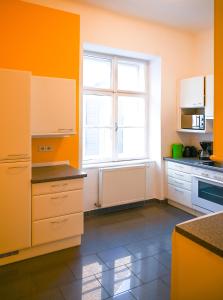Kjøkken eller kjøkkenkrok på Highlight Apartment Hofburg