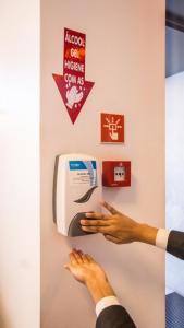 Certifikát, hodnocení, plakát nebo jiný dokument vystavený v ubytování Palm Aparthotel