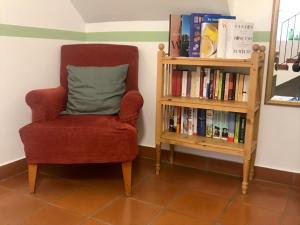 Knihovna v bed and breakfast