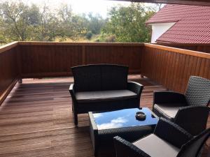 Uma varanda ou terraço em Frajárka
