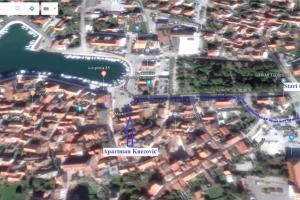 Nespecifikovaný výhled na destinaci Stari Grad nebo výhled na město při pohledu z apartmánu