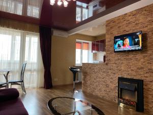 טלויזיה ו/או מרכז בידור ב-New apartments with panoramic views on Avenue Nauky