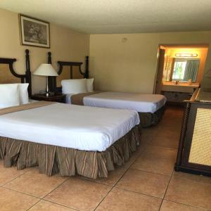 Altamonte Springs Hotel and Suites tesisinde bir odada yatak veya yataklar