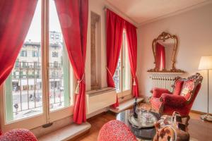 Posezení v ubytování Corte Realdi Suites Piazza Erbe