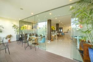 Χώρος καθιστικού στο Lake View Hotel