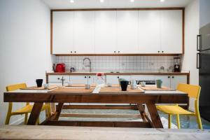 Dapur atau dapur kecil di NAP Hostel Spaccanapoli