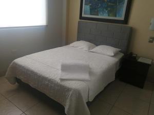 Postel nebo postele na pokoji v ubytování Rivera del Rio Hotel