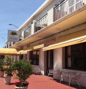 Rõdu või terrass majutusasutuses Hotel Tamariz
