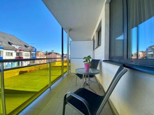Balkón alebo terasa v ubytovaní Apartman Rubin