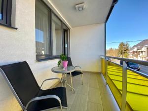 Balkón alebo terasa v ubytovaní Apartman Rubin