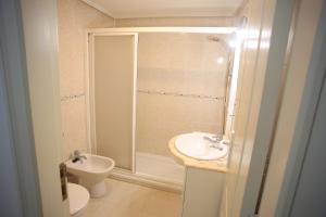 Koupelna v ubytování Apartamento caribe