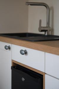 Een keuken of kitchenette bij Landgut zur Mühle