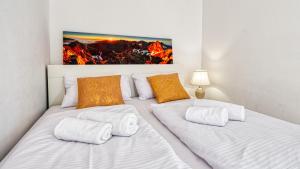 Posteľ alebo postele v izbe v ubytovaní Apartament Triventi 48 Premium - 5D Apartamenty