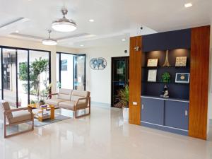 a lobby of a hospital with a waiting room at Aerostop Hotel and Restaurant in Plaridel