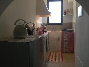 Kuchyň nebo kuchyňský kout v ubytování Chateaux des Trulli