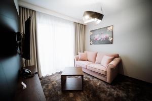 Posezení v ubytování Hotel Barcode Wellness & Spa