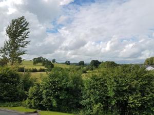 uma vista para um campo com árvores e um céu nublado em Studio 95 em Kirkby Lonsdale