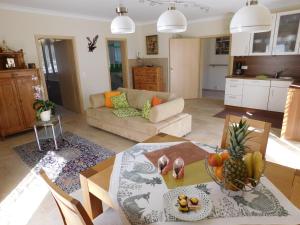 Dapur atau dapur kecil di Ferienwohnung-am-Rosengarten