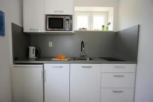 Kuchyň nebo kuchyňský kout v ubytování Apartments Omo 1