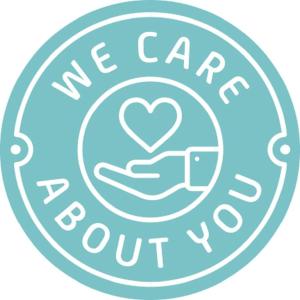 a we care about you logo at Alkyonides Boutique Hotel in Kremasti