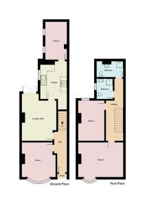 a floor plan of a house at Townhouse @ 543 London Road Stoke in Trent Vale