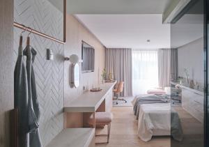 Swissôtel Kursaal Bern房間的床