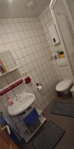 Ein Badezimmer in der Unterkunft Ferienwohnung Maas 