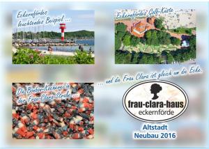 埃肯弗德Frau-Clara-Haus-Ecke-3的湖上四个不同地方的照片拼贴 更多1张照片