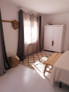 Ein Bett oder Betten in einem Zimmer der Unterkunft Casa Verano eterno, Villa tot 16 personen