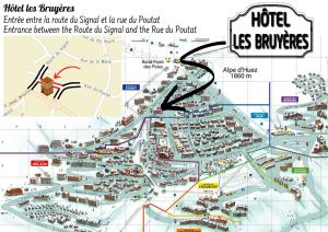 Hotel Les Bruyèresの見取り図または間取り図