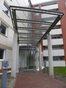 awning over the entrance to a building at Nordsee Residenz Appartement 60 in Westerland (Sylt)