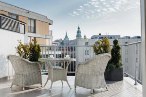 Balkón alebo terasa v ubytovaní Hotel 32 Kraków Old Town
