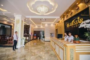 The lobby or reception area at BLUE STAR HOTEL