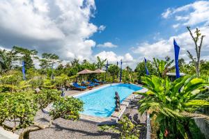 a pool at the resort at Sandan Agro Resort Kintamni in Kintamani
