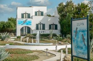 Vonkajšia záhrada v ubytovaní Dolphin Studios